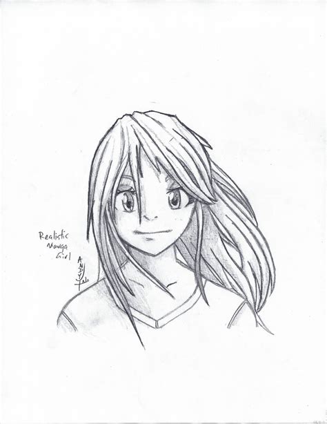 Realistic Manga Girl By Leapoffaith4 On Deviantart
