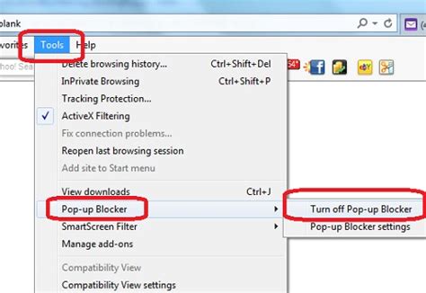 How to enable and/or disable in your web browser. Enabling Pop-up Blocker