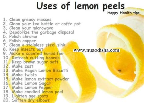 Benefits Of Lemon Peels Health And Food Tips Nuaodisha