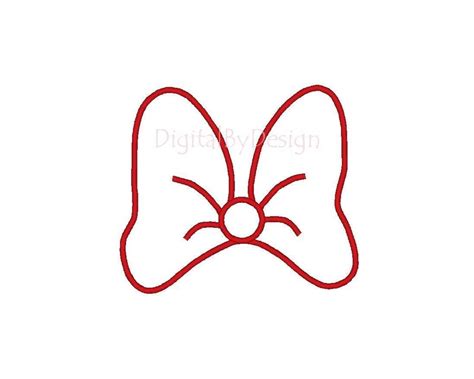 Minnie Mouse Bow Template Clipart Free Download On Clipartmag