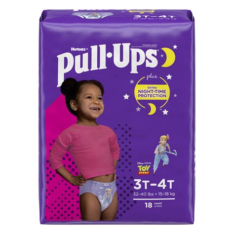 Save On Huggies Pull Ups Night Time 3t 4t Training Pants Girls 32 40 Lbs Order Online Delivery