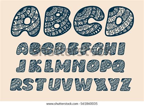 Alphabet Cut Out Paper Vector Illustration Stock Vector Royalty Free