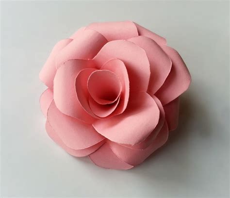 Diy Paper Rose · How To Make A Flowers And Rosettes · Papercraft On Cut