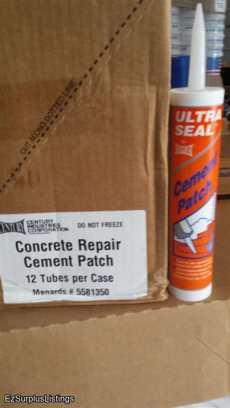 Epoxy bedding and repair mortar. Concrete Repair Cement Patch. Come in the plastic tube,12 ...