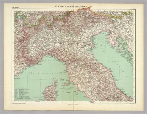 Italie Septentrionale David Rumsey Historical Map Collection
