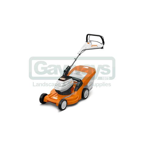 It features 10″ rear wheels and 8″ front wheels for easy movement over rough terrain. STIHL STIHL RMA 448 TC Cordless Lawn Mower - STIHL from ...