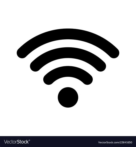 Wi Fi Internet Icon Wi Fi Wlan Access Wireless Vector Image