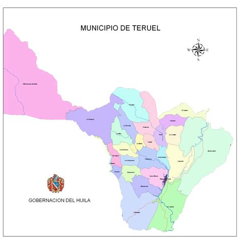 Mapas De Municipios Del Huila Con Veredas Huila Magnífica