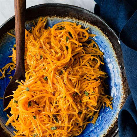 Butternut Squash Noodles With Sage Butter Our Salty Kitchen