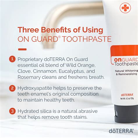 Doterra On Guard Natural Whitening Toothpaste Dōterra Essential Oils