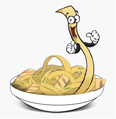 Spaghetti Clipart Pasta Party Fettuccine Alfredo Cartoon Free