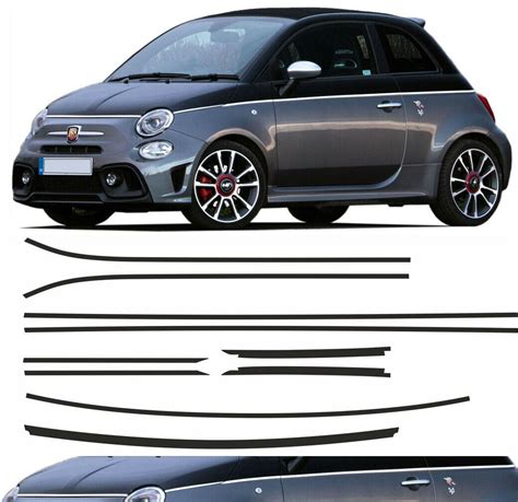 Fiat 500 595 Abarth Two Tone Pin Stripes Stickers Decals Etsy
