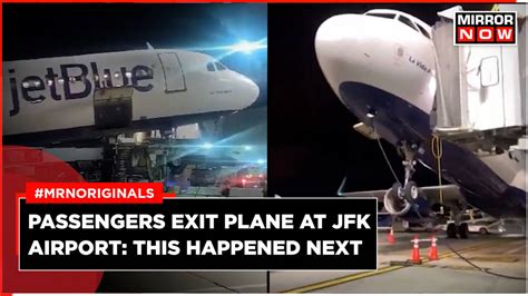 Shocking Video Jetblue Plane Tips Backward As Passengers Exit Aircraft