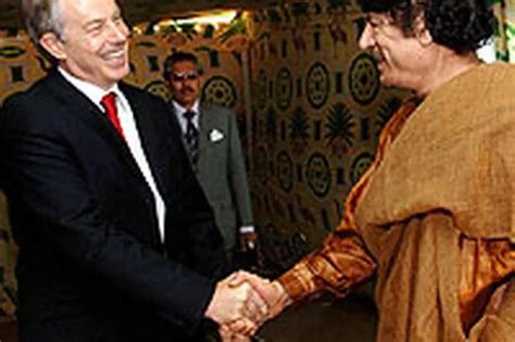 Blairs Fond Farewell To Gaddafi Mirror Online
