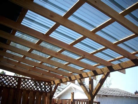 Cedar Deck W Polycarbonate Patio Cover And Recycled Gates Deck
