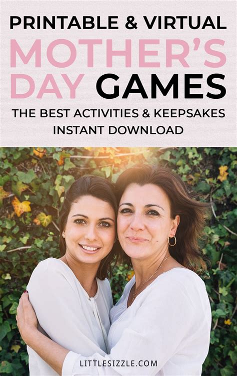 Mothers Day Games Activities And Keepsakes Printable And Virtual Files Instant Download