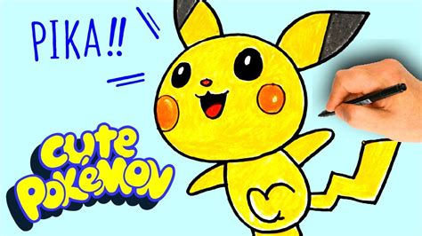 How To Draw Pikachu Pokemon Easy Drawing Tutorial Cute Baby Pikachu