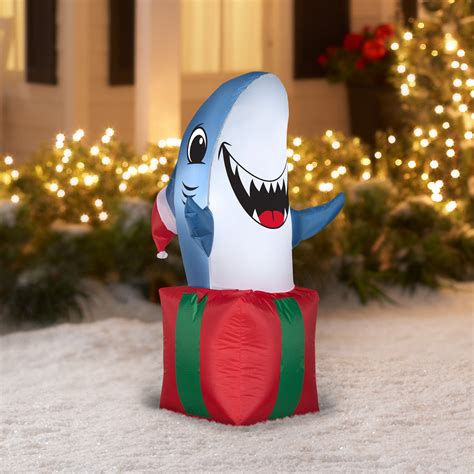 Gemmy Industries Airblown Shark In Giftbox Inflatable Wayfair