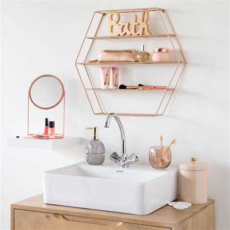 With versatility running in its materials, this shelf is perfect for accent décor, indoor plants, framed memories, or other small home decorations. Shelving | Shelves, Wall shelves, Gold rooms