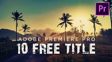 20 Free Modern Clean Titles Premiere Pro Trends Logo