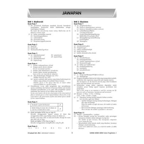 Jawapan Buku Amali Proses Sains Tingkatan 3 Pelangi