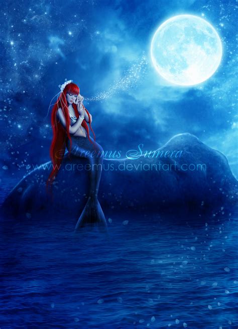 Mermaid A Magical Night By Areemus On Deviantart
