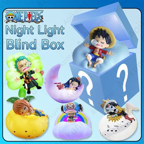 One Piece Night Light Blind Box Anime Luffy Zoro Nami Sanji Chopper