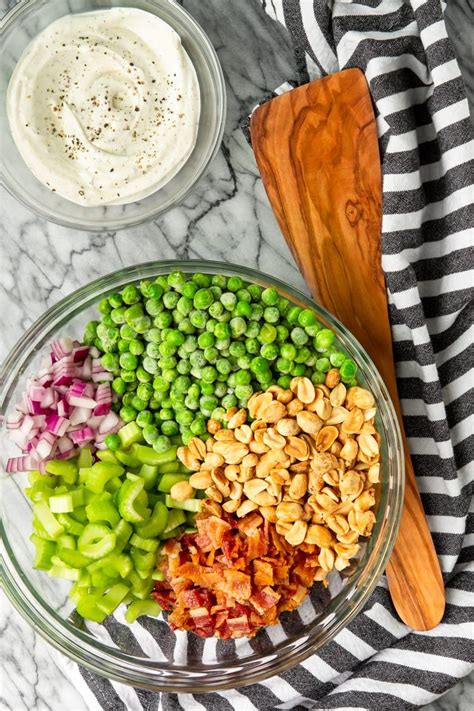 Crunchy Creamy Green Pea And Peanut Salad This Crunchy And Creamy