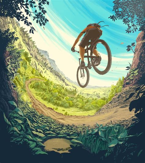 Moarrr On Twitter Mountain Bike Art Bike Drawing Bike Art