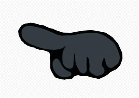 Hd Black Among Us Character Finger Hand Pointing Left Png Citypng
