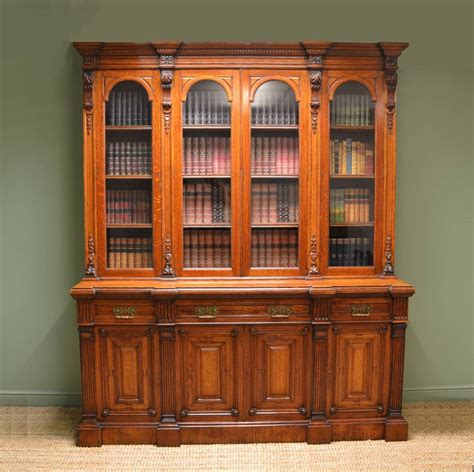 Antique Library Bookcases Of Grand Proportions Antiques World