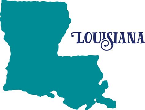 Louisiana Svg Louisiana State Svg Louisiana Outline Svg Outline Of