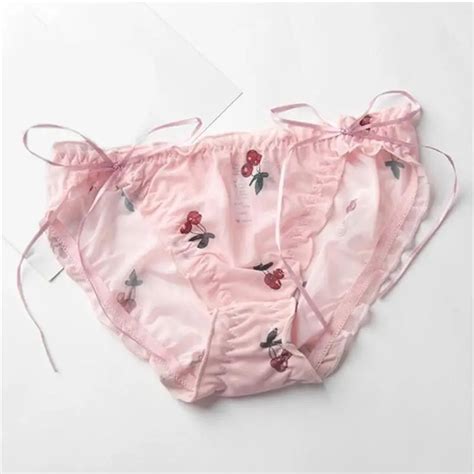 Fashion Printed Panties Women Sexy Seamless Underwear Micro Cute Ruffle Bows Briefs Lingerie