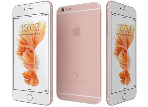 Apple Iphone 6s Rose Gold 3d Model Cgtrader