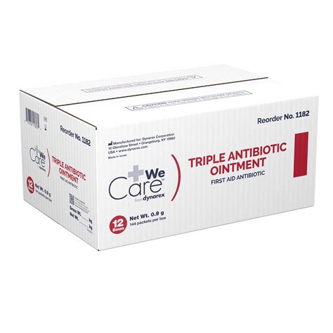 Dynarex Triple Antibiotic Ointment Foil Packet Gobiomed