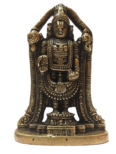 Buy Athizay Balaji Idol Antique Gold Lacquer Finished Lord Balaji