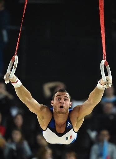 Gymnastique Le Français Samir Aït Saïd En Argent Aux Anneaux à Leuro