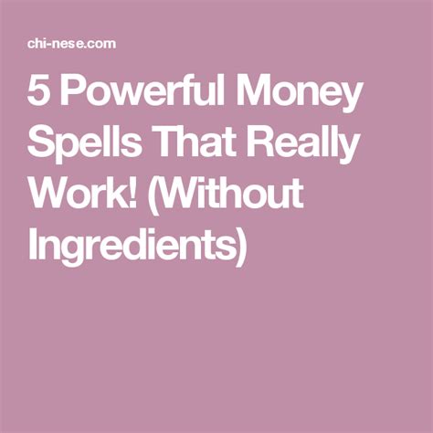 5 Powerful Money Spells That Really Work Without Ingredients
