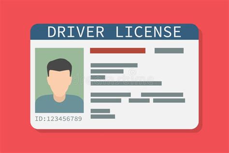Driver License Identity Card Stock Illustrations 2137 Driver License