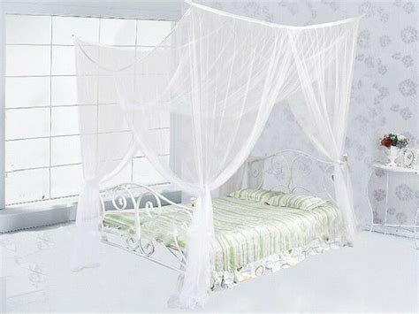 You'll need a few things to get you started on your canopy. 4 (Four) Corner Post Bed White Canopy Mosquito Net Full ...