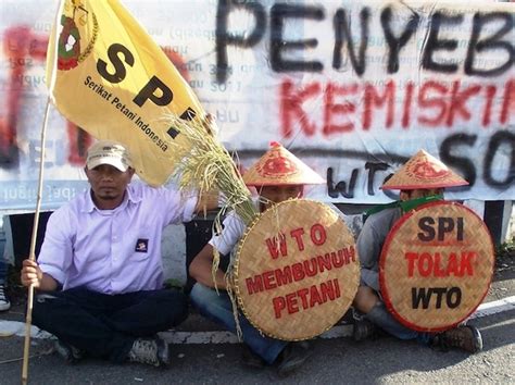 Aksi Petani SPI Tolak WTO Di Berbagai Daerah Serikat Petani Indonesia