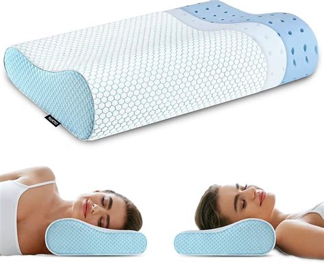 Gel Memory Foam Pillow Soft Foam Pillow Supportive Pillow Ventilated Pillows For Sleeping