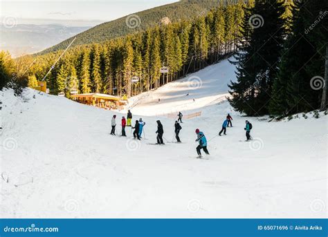 Skiers In Bansko Ski Resort Bulgaria Editorial Photo Image Of Hills Nature