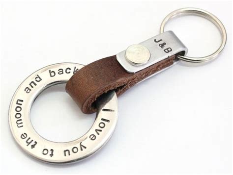 Mens Keychain Personalized Mens Keychain By Joystores On Etsy