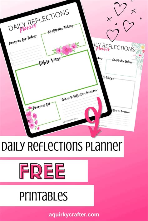 Free Daily Reflections Printables