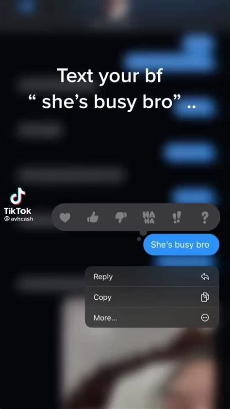 Text Your Bf Shes Busy Bro Shes Busy Bro Reply Capy Tiktok Iviore