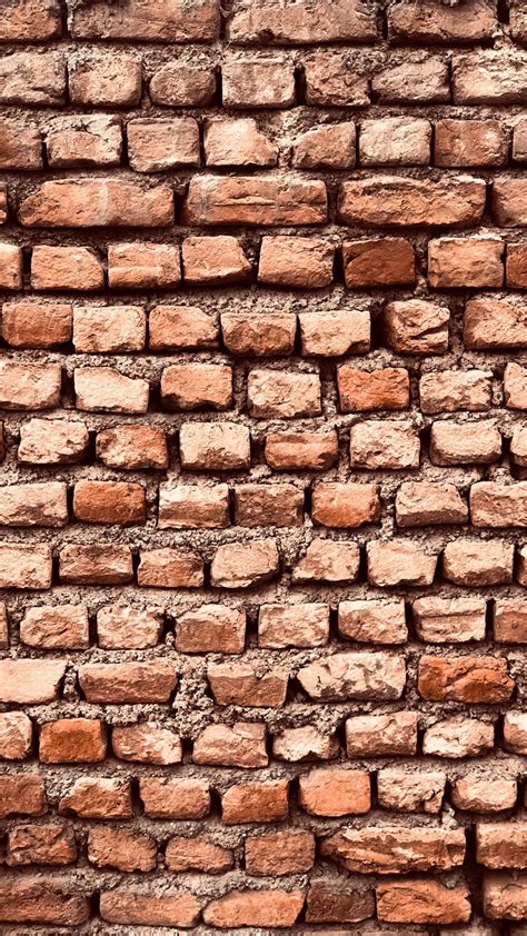 Download Wallpaper 1350x2400 Brick Wall Bricks Texture Old Iphone 8