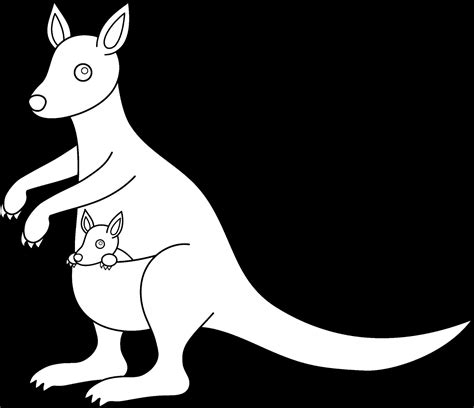 Early Play Templates Australian Animals Simple Kangaroos