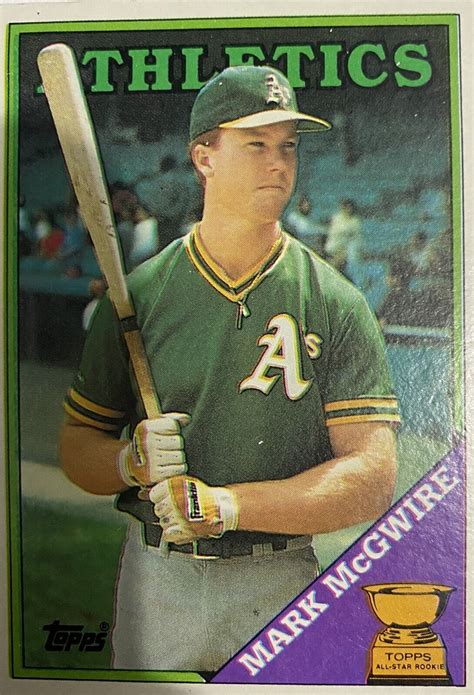 Topps Rookie Mark Mcgwire 580 Baseball Card Rare 1outof2 Only Error Ebay
