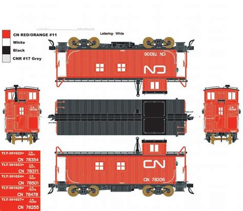 Cn True Line Trains Caboose Paper Train Paper Models Paper Toy